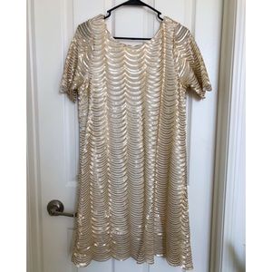 Embellished gold dress!